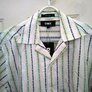 Vintage Boston 617 Button Down Short Sleeve Shirt